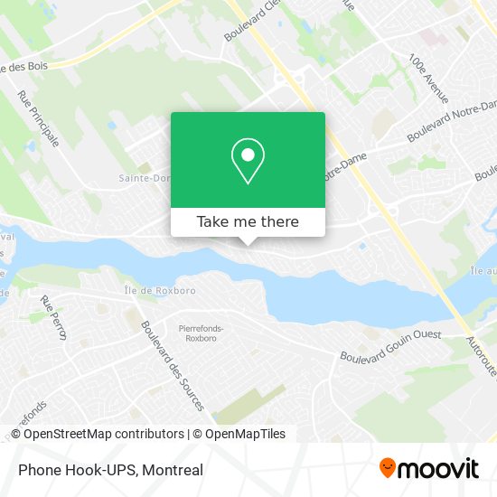 Phone Hook-UPS map