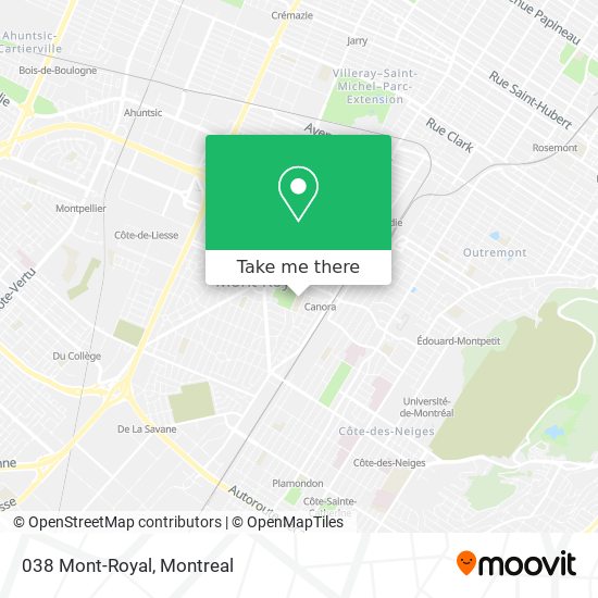 038 Mont-Royal map