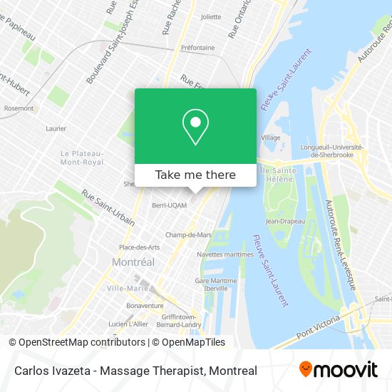 Carlos Ivazeta - Massage Therapist map