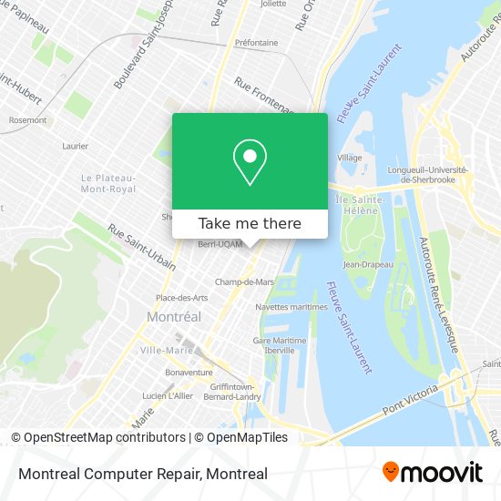 Montreal Computer Repair map