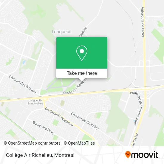 Collège Air Richelieu map