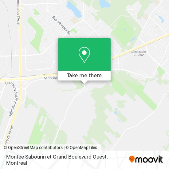 Montée Sabourin et Grand Boulevard Ouest map