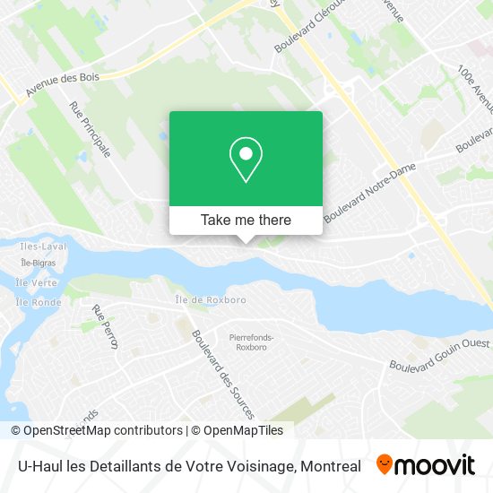 U-Haul les Detaillants de Votre Voisinage map