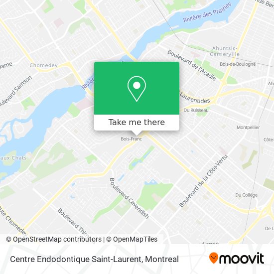 Centre Endodontique Saint-Laurent map