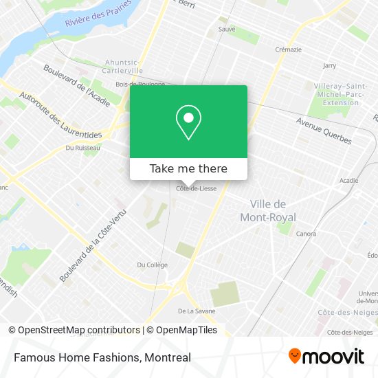 Famous Home Fashions map