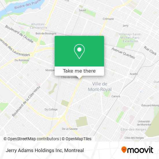 Jerry Adams Holdings Inc map