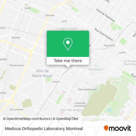 Medicus Orthopedic Laboratory map