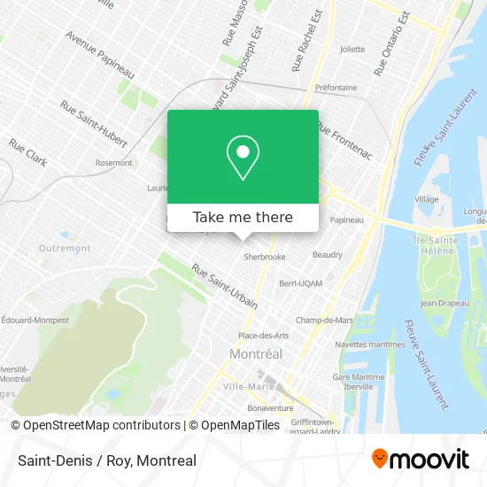 Saint-Denis / Roy map