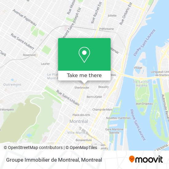 Groupe Immobilier de Montreal map