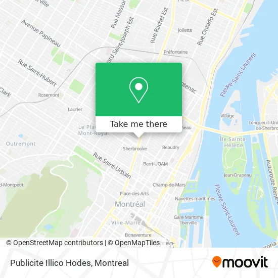 Publicite Illico Hodes map