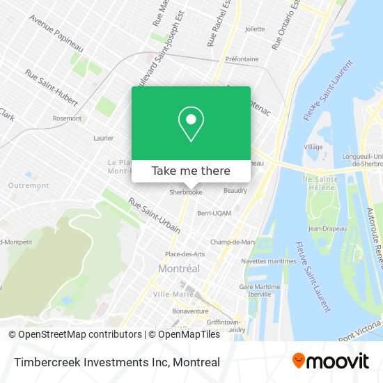Timbercreek Investments Inc map