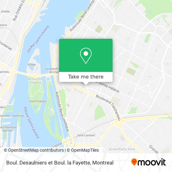 Boul. Desaulniers et Boul. la Fayette map