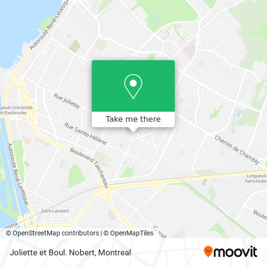 Joliette et Boul. Nobert map