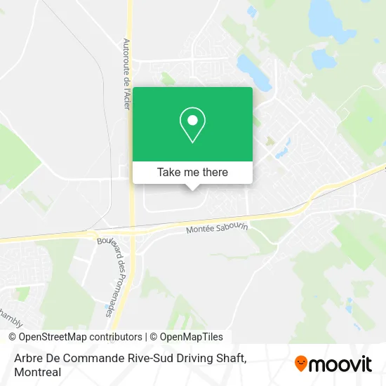 Arbre De Commande Rive-Sud Driving Shaft map