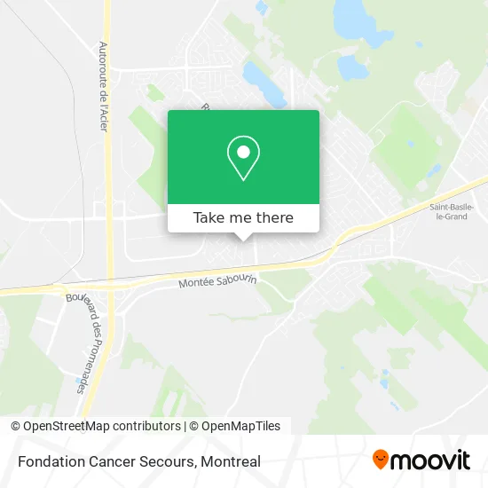 Fondation Cancer Secours map