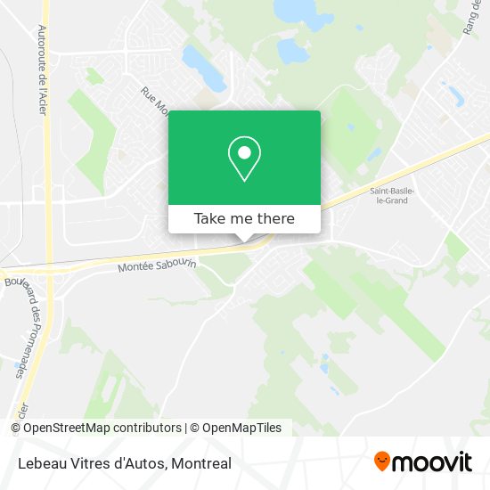 Lebeau Vitres d'Autos map