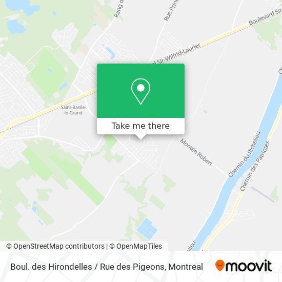 Boul. des Hirondelles / Rue des Pigeons map