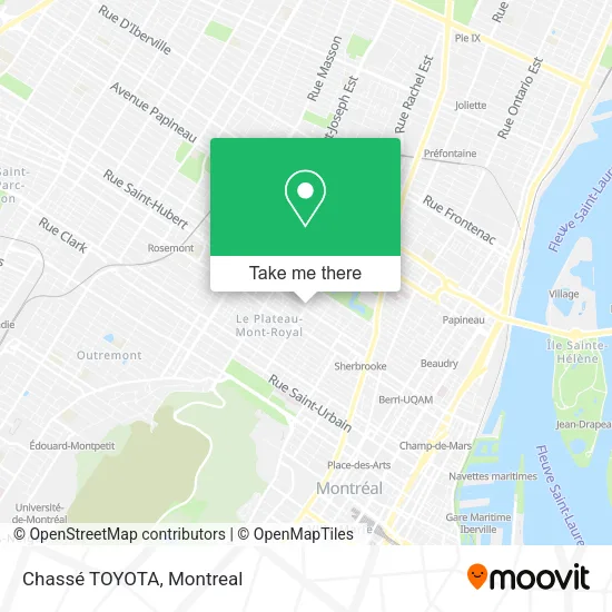 Chassé TOYOTA map