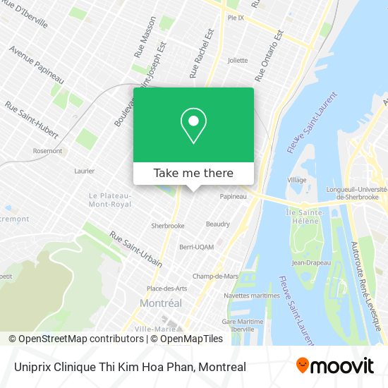 Uniprix Clinique Thi Kim Hoa Phan map