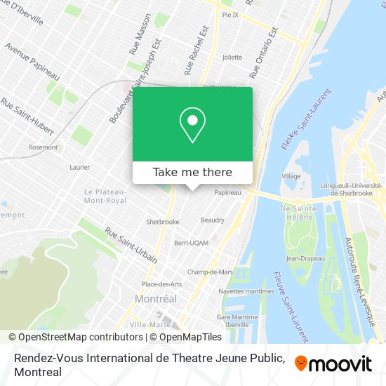 Rendez-Vous International de Theatre Jeune Public map