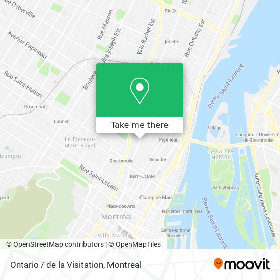 Ontario / de la Visitation map
