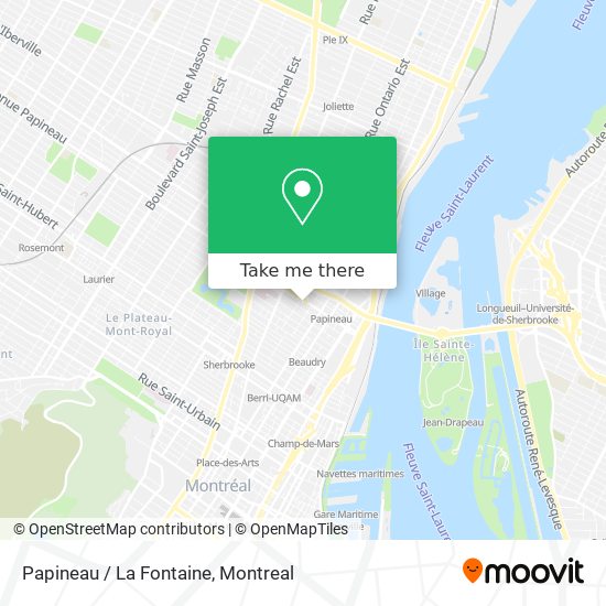 Papineau / La Fontaine map