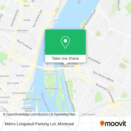 Métro Longueuil-Parking Lot map