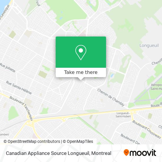Canadian Appliance Source Longueuil map