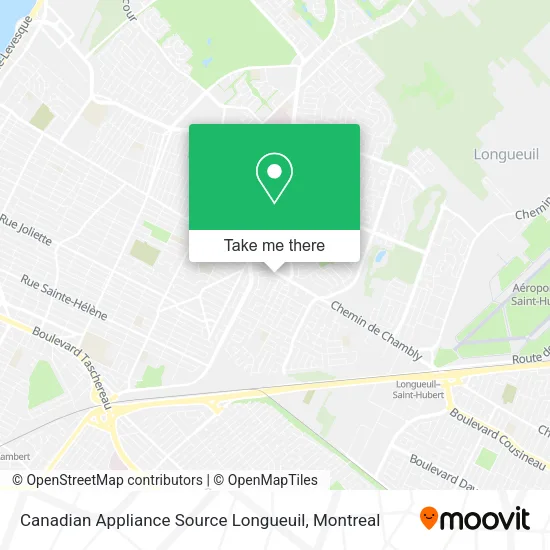 Canadian Appliance Source Longueuil map