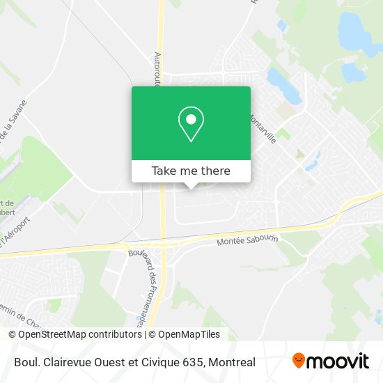 Boul. Clairevue Ouest et Civique 635 map