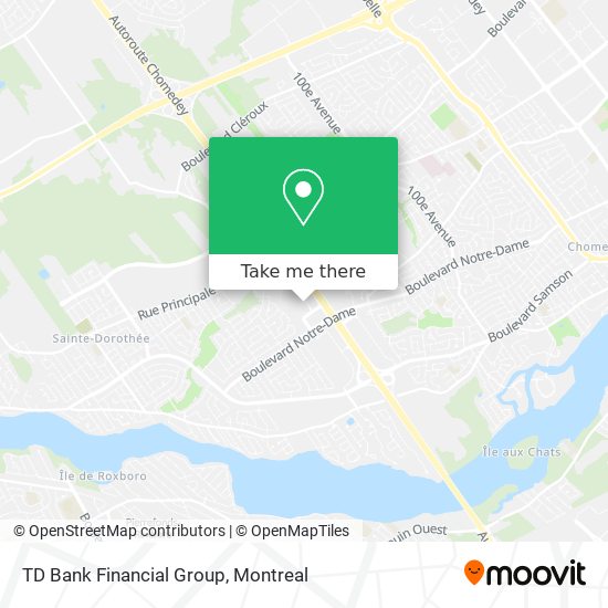 TD Bank Financial Group map