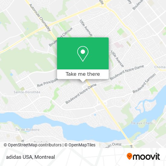 adidas USA map