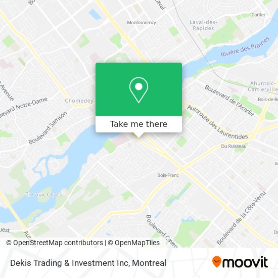 Dekis Trading & Investment Inc map