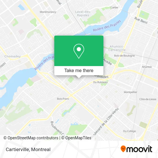 Cartierville map