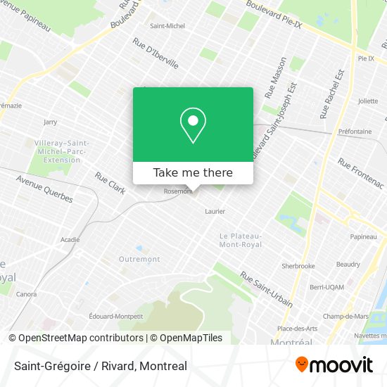 Saint-Grégoire / Rivard map