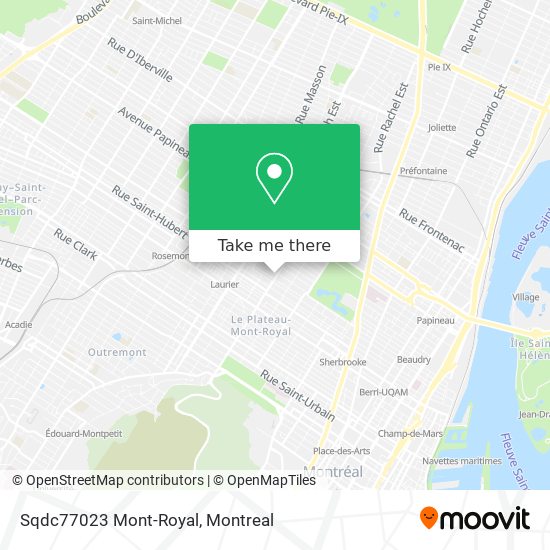 Sqdc77023 Mont-Royal map