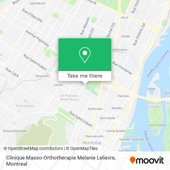 Clinique Masso-Orthotherapie Melanie Lelievre map