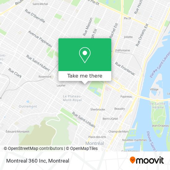 Montreal 360 Inc map