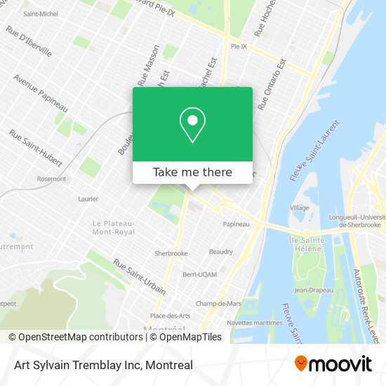 Art Sylvain Tremblay Inc map