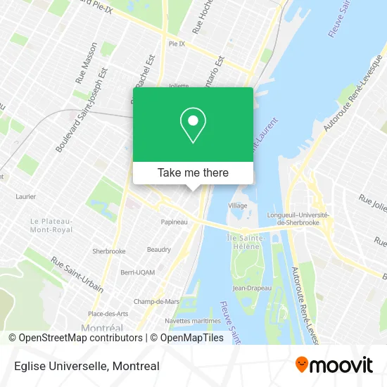 Eglise Universelle map