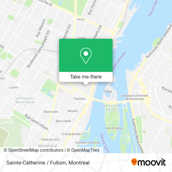 Sainte-Catherine / Fullum map