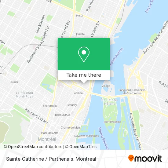 Sainte-Catherine / Parthenais map
