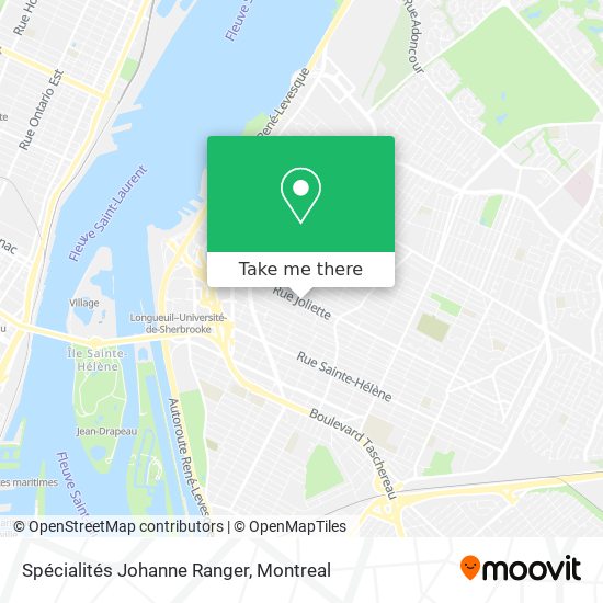 Spécialités Johanne Ranger map