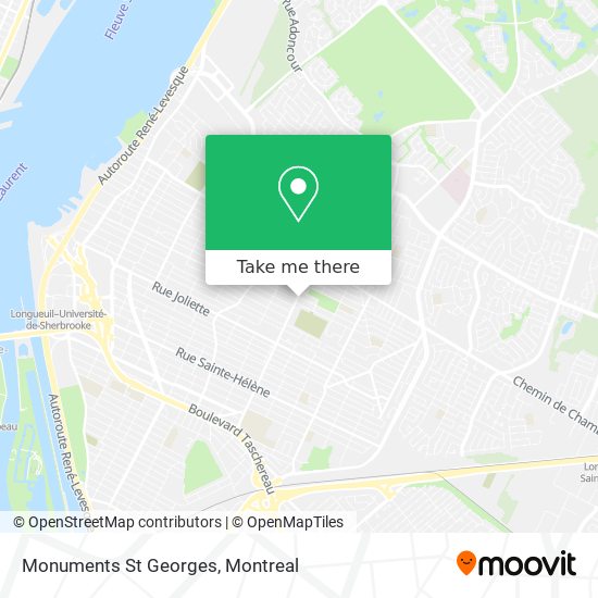 Monuments St Georges map