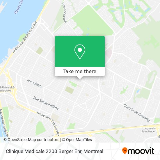 Clinique Medicale 2200 Berger Enr map