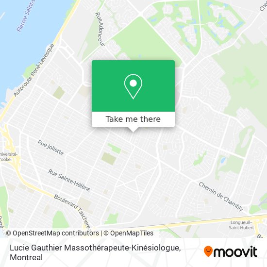Lucie Gauthier Massothérapeute-Kinésiologue map