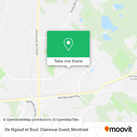 De Rigaud et Boul. Clairevue Ouest map