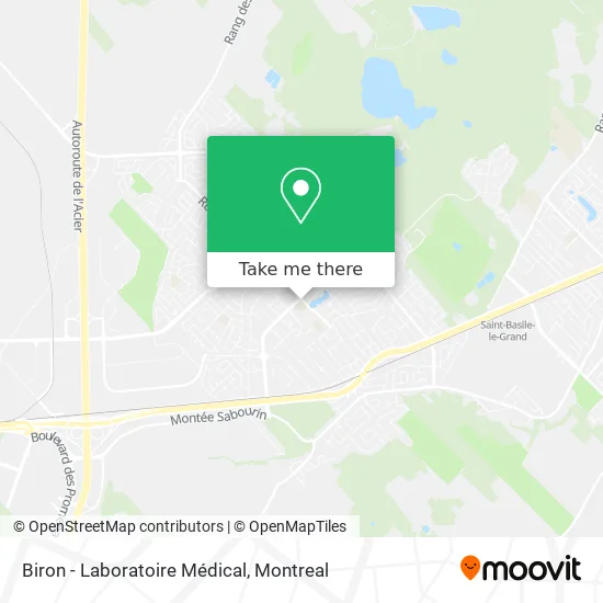 Biron - Laboratoire Médical map