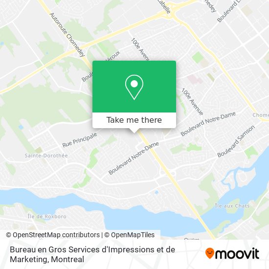 Bureau en Gros Services d'Impressions et de Marketing map