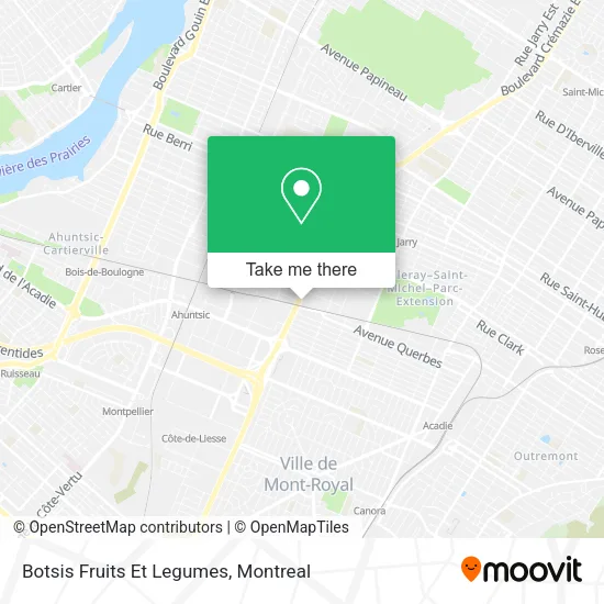 Botsis Fruits Et Legumes map